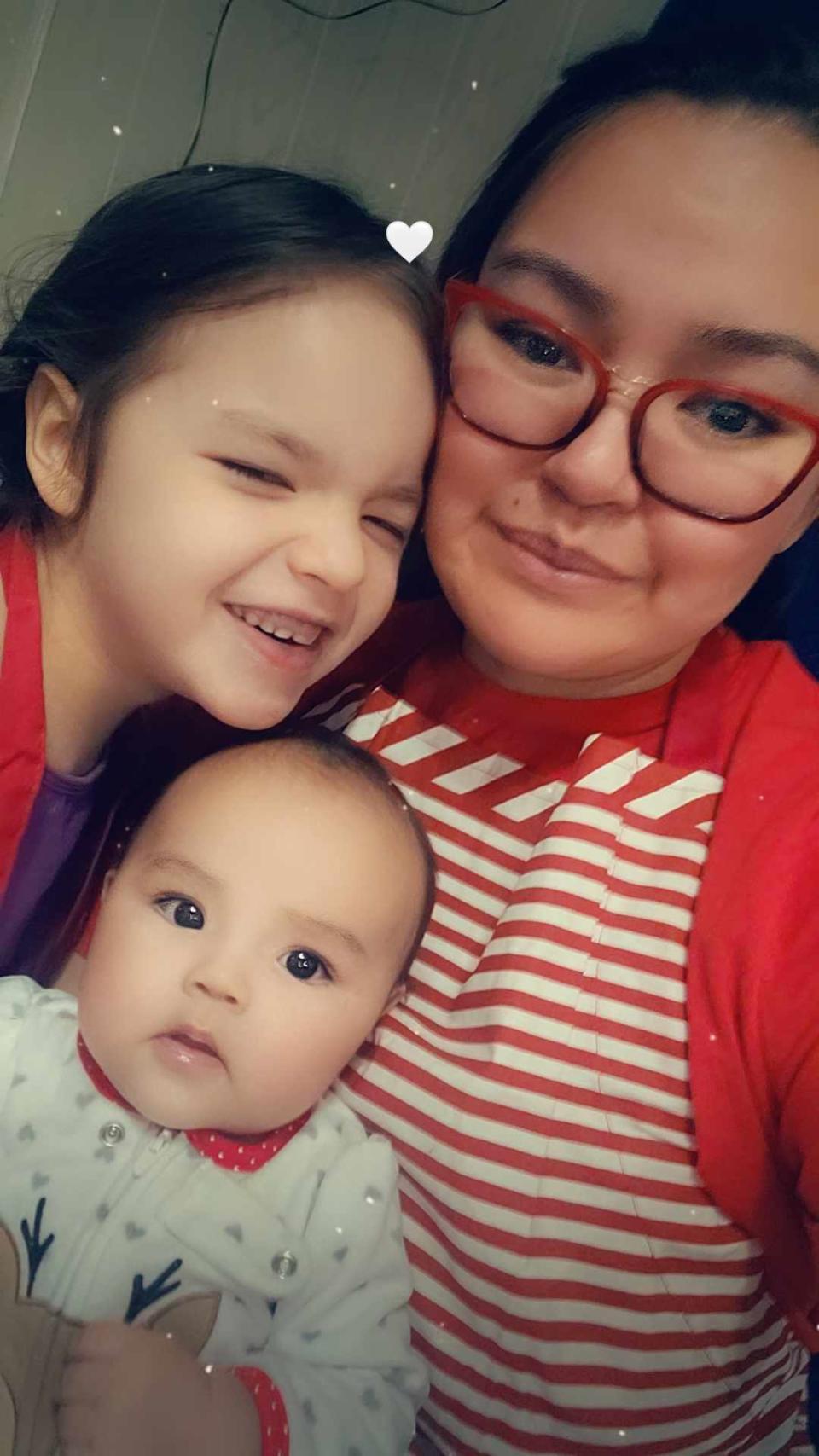 Megan Ladue, seen her with two of her three children, says she moved from Ross River to Whitehorse in part to have better access to services related to perinatal mental health. 