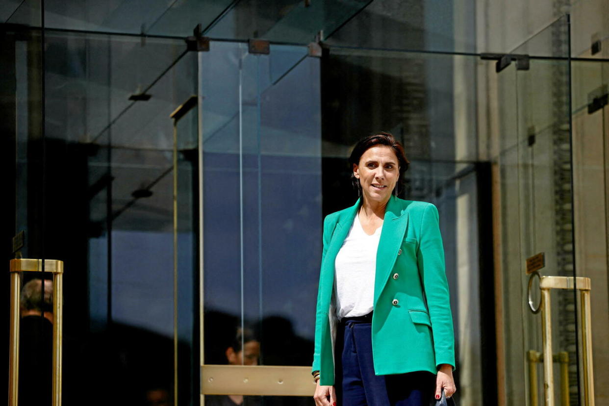 Laure Lavalette arrive à l'Assemblée nationale le 2 juillet.  - Credit:Yara Nardi / REUTERS