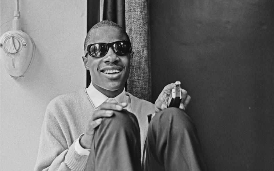 Stevie Wonder in London for the tour in March 1965 - Evening Standard/Hulton Archive/Getty Images