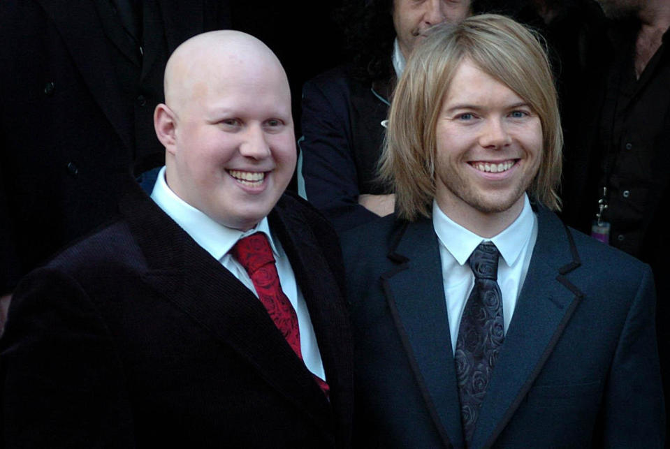 File photo dated 17/12/06 of Little Britain star Matt Lucas (left) Kevin McGee (right) after their wedding ceremony held at private members' club Home House in central London.