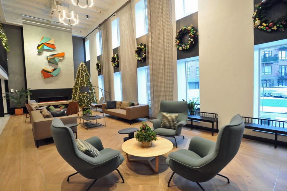 A lounge area in Quincy's Ashlar Park residential community , Thursday, Dec. 7, 2023.