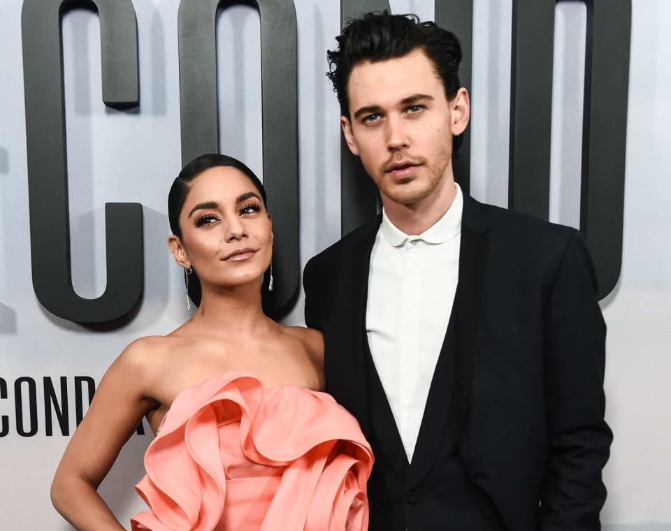 Vanessa Hudgens and Austin Butler attend the 'Second Act' World Premiere at Regal Union Square Theatre, Stadium 14 on December 12, 2018 in New York City