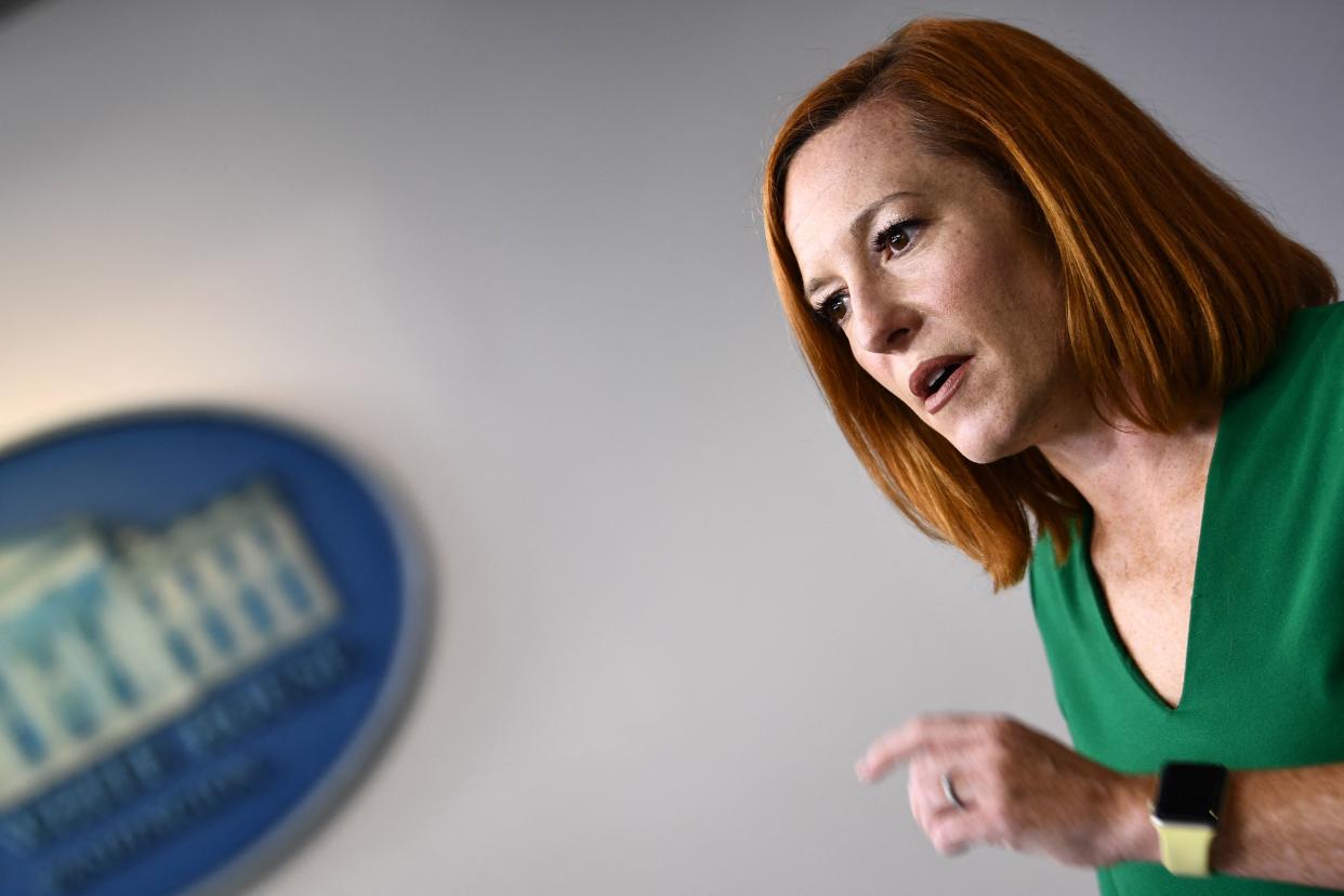 White House press secretary Jen Psaki. (Brendan Smialowski/AFP via Getty Images)