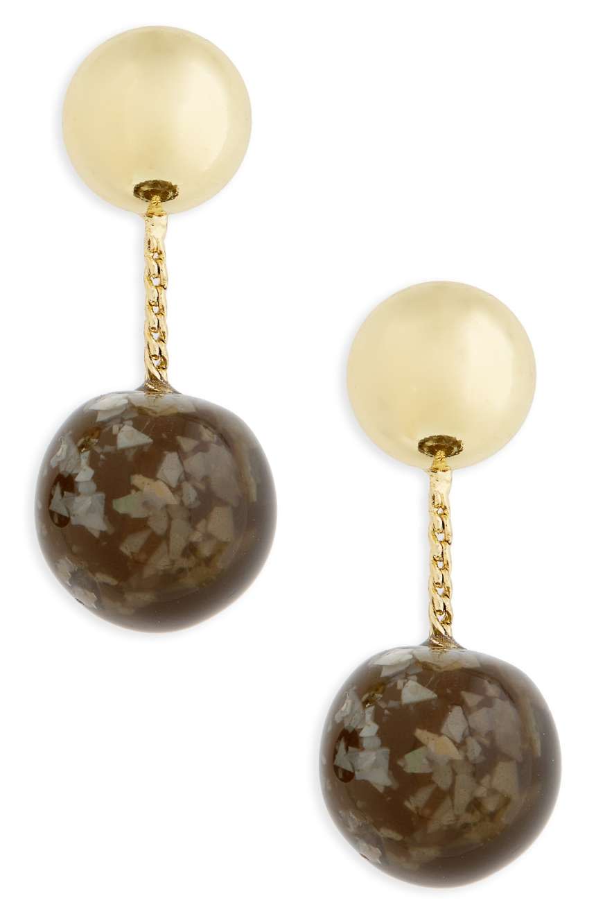 Shashi Marbled Drop Earrings