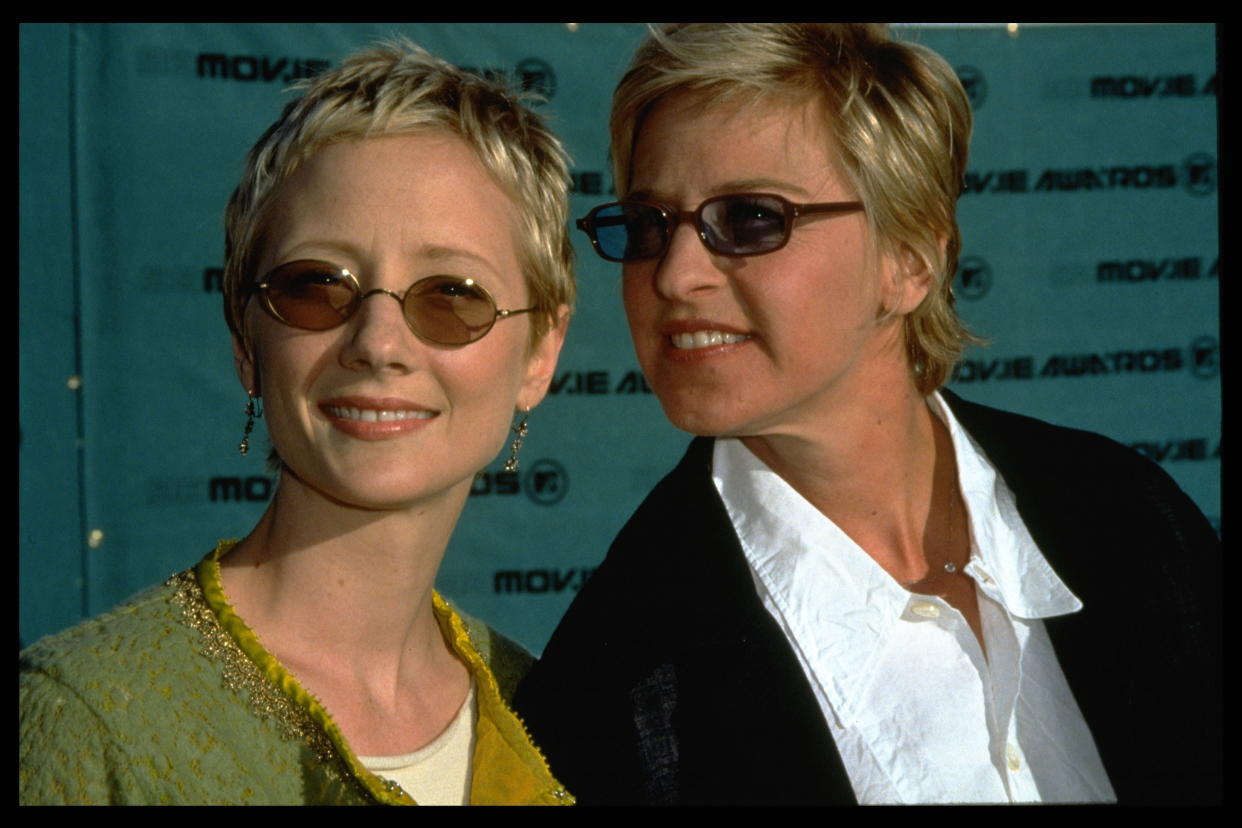 Anne Heche y Ellen DeGeneres. (Photo by Ronald Siemoneit/Sygma/Sygma via Getty Images)