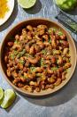 <p>Sure, a handful of these tasty nuts curbs hunger pangs, but they’re more than just a snack. Try these chopped up as a crunchy topping on your favorite roasted vegetables or atop a spoonful of vegan yogurt.</p><p>Get the <strong><a href="https://www.delish.com/cooking/recipe-ideas/a36973655/curried-cashews-recipe/" rel="nofollow noopener" target="_blank" data-ylk="slk:Curry-Lime Cashews recipe;elm:context_link;itc:0;sec:content-canvas" class="link ">Curry-Lime Cashews recipe</a></strong>.</p>