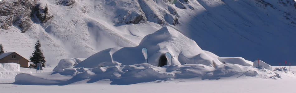 <div class="caption-credit"> Photo by: Iglu Dorf</div><b>Igloo Village in Engelberg, Switzerland</b> <br> Stay a night or two in the sustainable Igloo Village. This hotel is built every season from 3000 tons of snow. Time to crawl in and get cozy! <br> <i>Find out more at <a rel="nofollow noopener" href="http://www.iglu-dorf.com/en/standorte/engelberg.htm" target="_blank" data-ylk="slk:Iglu Dorf;elm:context_link;itc:0;sec:content-canvas" class="link ">Iglu Dorf</a></i>