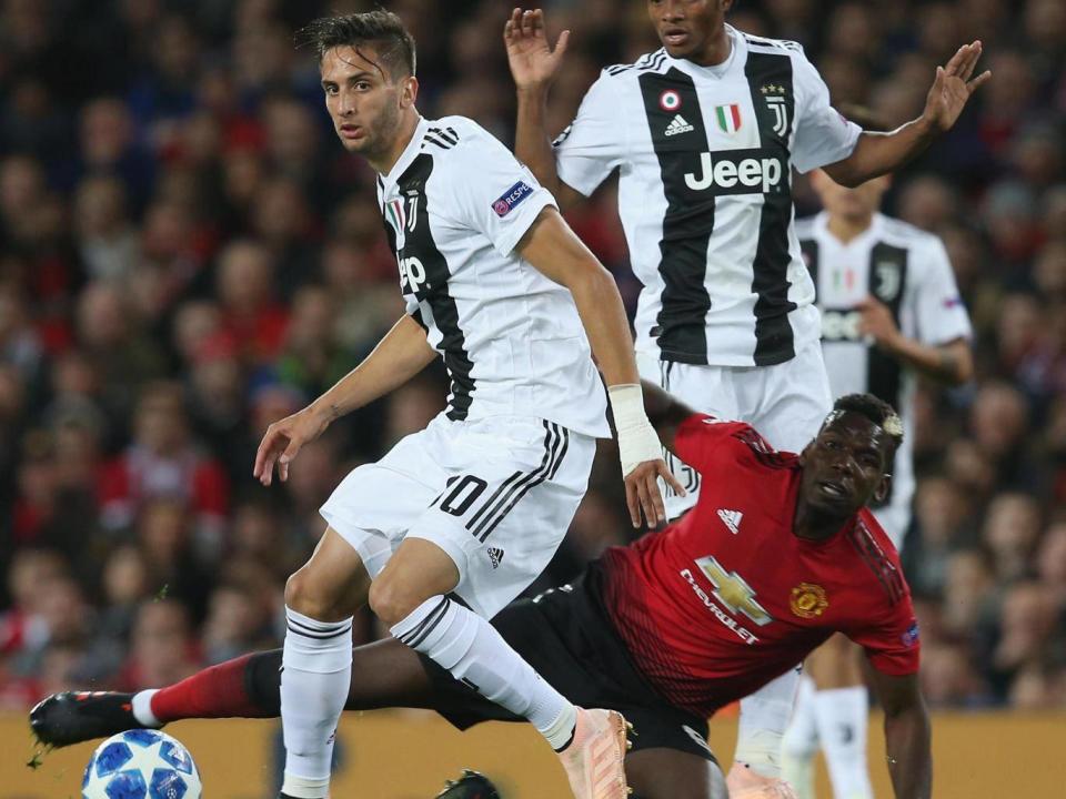 Bentancur's polished performance outshone Pogba at Old Trafford (Man Utd via Getty Images)