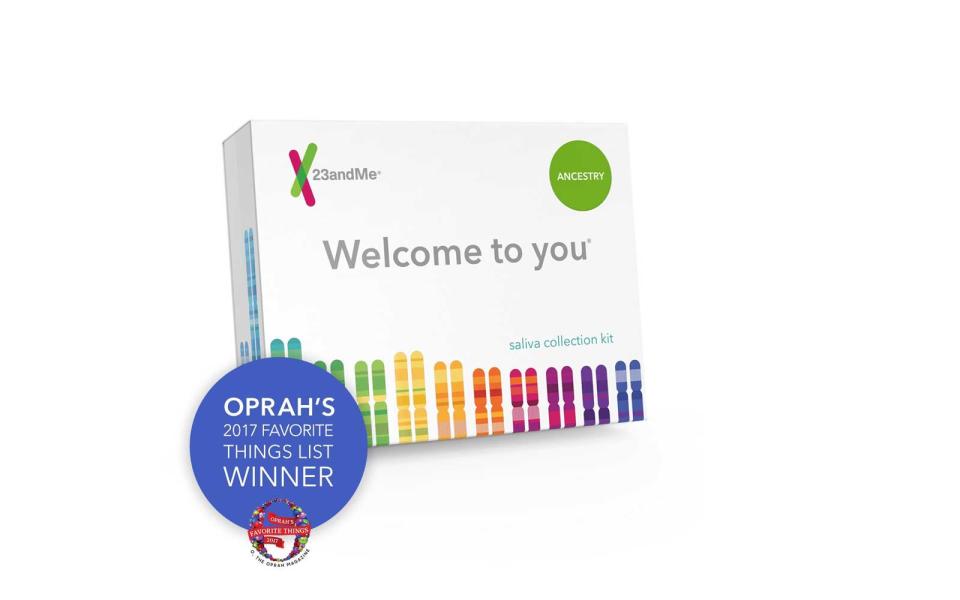 <p>"I’m one of the few people I know who can’t really trace my family tree beyond U.S. borders, but I’ve always been curious about where my deeper roots might lie. While I’m waiting for a call from 'Who Do You Think You Are?' — a show where a team of experts leads guests on an ancestral fact-finding mission — I’d love to give this at-home DNA testing kit a try. I'm hoping my genes might guide me toward a travel destination I’ve never considered before but that just might have been home to my forebearers." <em>— Skye Senterfeit, Photo Editor</em></p> <p>To buy: <a rel="nofollow noopener" href="https://www.amazon.com/23andMe-Ancestry-Personal-Genetic-Service/dp/B01LZ5K87Z/?ie=UTF8&camp=1789&creative=9325&linkCode=as2&creativeASIN=B01LZ5K87Z&tag=travandleis07-20&ascsubtag=7d26ecc17f0b4d1c64f5452074c0a4aa" target="_blank" data-ylk="slk:amazon.com;elm:context_link;itc:0;sec:content-canvas" class="link ">amazon.com</a>, from $69</p>