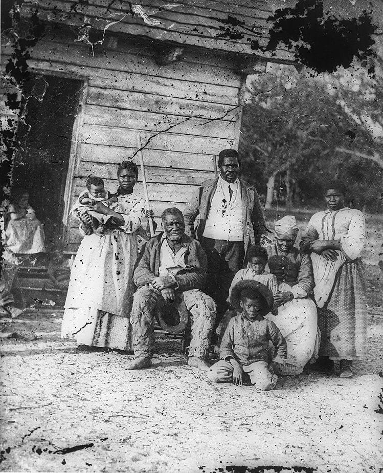 Five generations on Smith's Plantation, Beaufort, S.C., 1862. (Timothy H. O'Sullivan / Library of Congress)