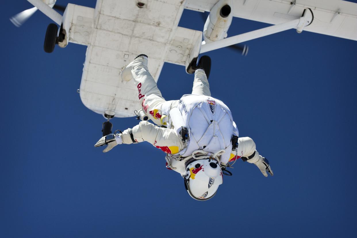 Felix Baumgartner will attempt a mission no man has tried before. (Red Bull Stratos)