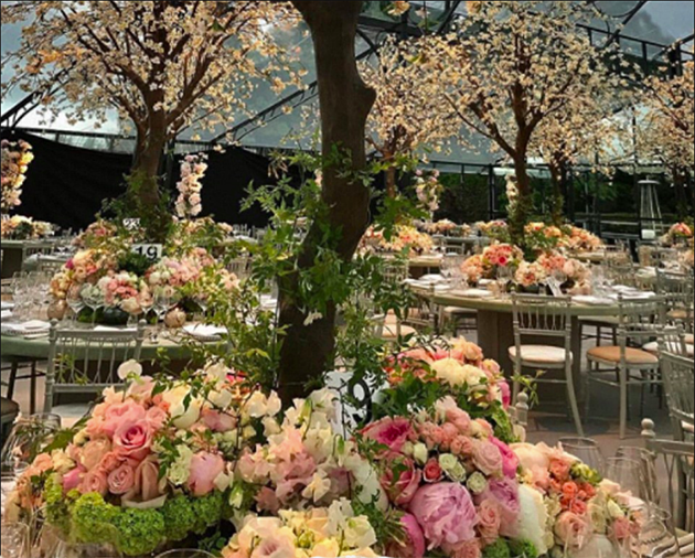 Now we've been given a glimpse inside the incredible $170,000 glass marquee. Photo: Instagram