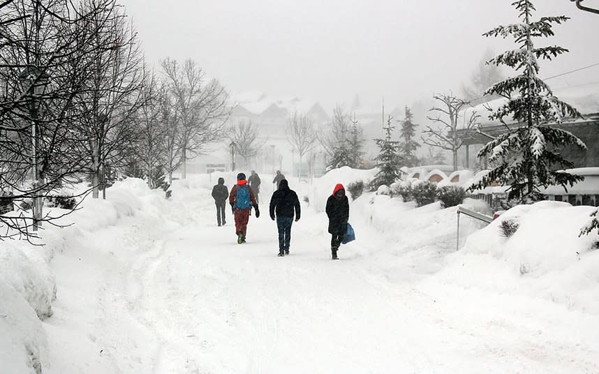 Visitors to St Anton can't ski or snowboard until the avalanche risk lowers - st anton am arlberg/facebook