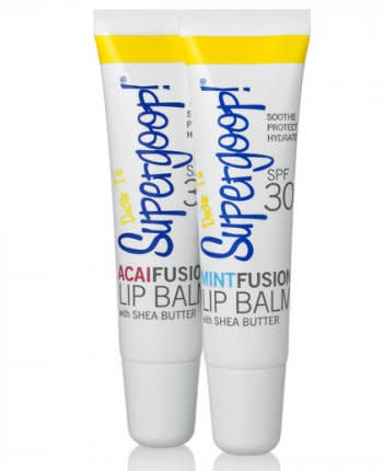 Don't forget to show your lips some SPF love with these paraben- and fragrance-free lip balms. $9, <a href="http://www.supergoop.com/shop/index.php?l=product_detail&p=4" target="_blank">supergoop.com</a>