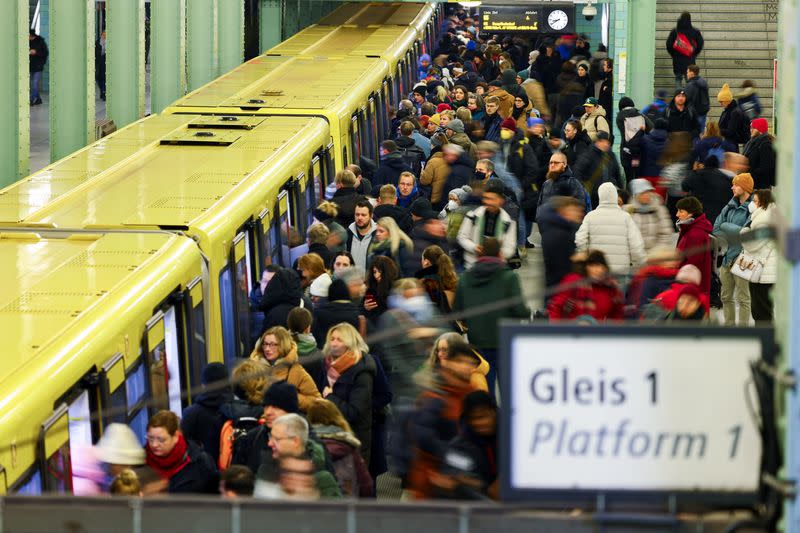 GDL train drivers union strike in Berlin