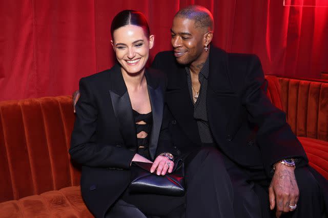 <p>Tim P. Whitby/Getty</p> From Left: Lola Abecassis and Kid Cudi in London on April 16, 2024