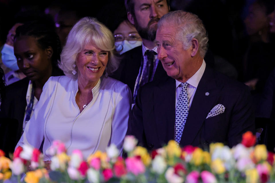 Camilla, Duchess of Cornwall in white and Prince Charles, Prince of Wales, in a dark blue suit and bright blue and white check tie, attend Kigali Fashion Week at Kigali Arena on June 23, 2022 in Kigali, Rwanda. Prince Charles, The Prince of Wales has attended five of the 24 Commonwealth Heads of Government Meeting meetings held since 1971: Edinburgh in 1997, Uganda in 2007, Sri Lanka in 2013 (representing The Queen), Malta in 2015 and the UK in 2018. It was during the UK CHOGM that it was formally announced that The Prince would succeed The Queen as Head of the Commonwealth. Leaders of Commonwealth countries meet every two years for the meeting which is hosted by a different member country on a rotating basis. 