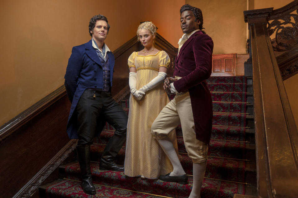 Jonathan Groff, Millie Gibson and Ncuti Gatwa in a scene from Doctor Who