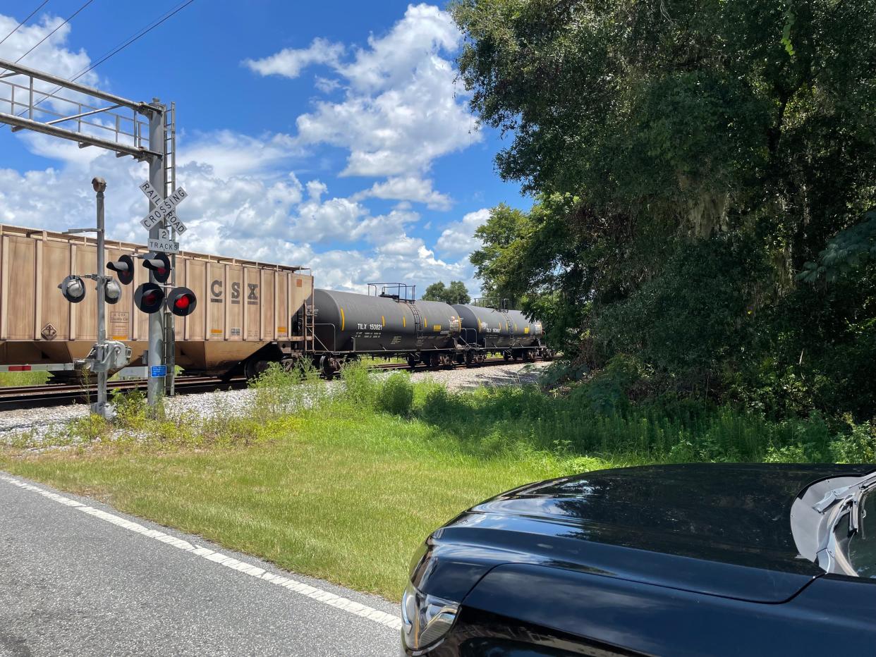 A man was hit by a train and killed Thursday afternoon in Ocala.