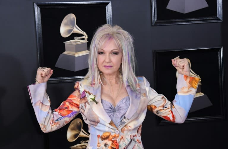 Cindy Lauper aux 60e Grammy Awards le 28 janvier 2018 à New York (ANGELA WEISS)