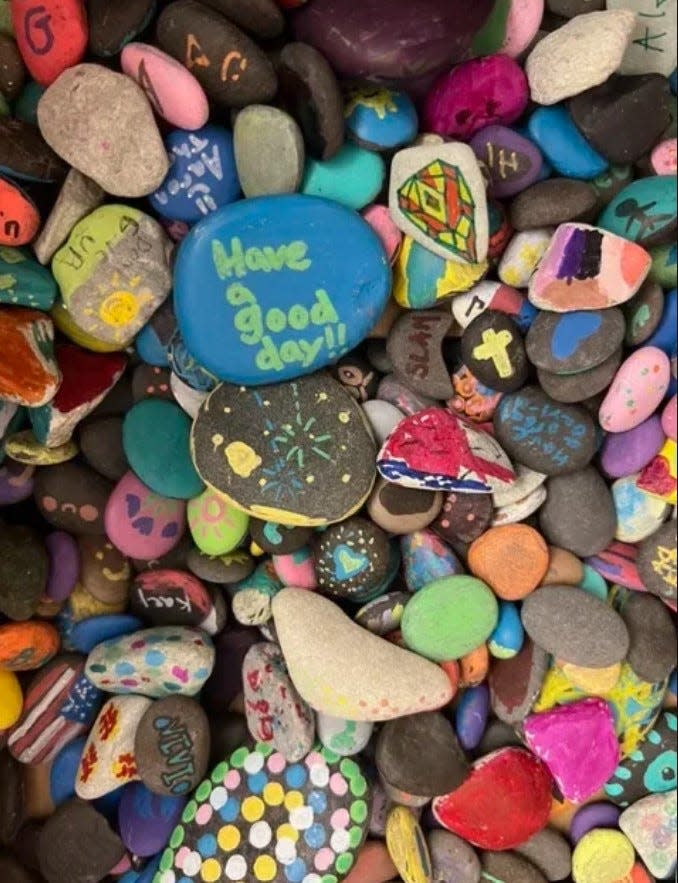 Rochester students participated in a rock-painting activity called "Rochester Rocks." The painted rocks will be on display throughout Rochester.