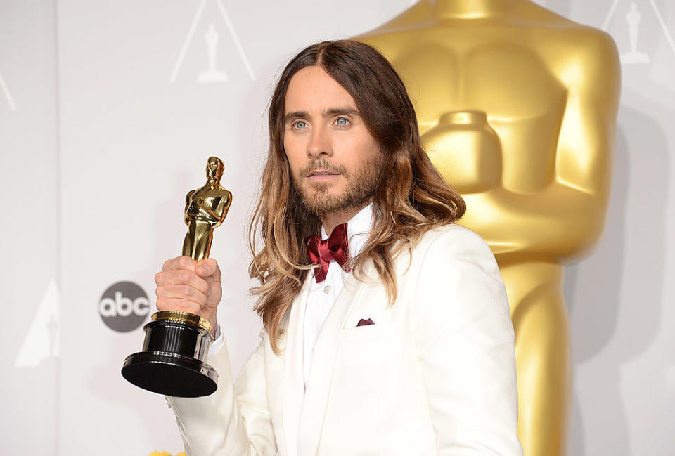 Leto wit his oscar