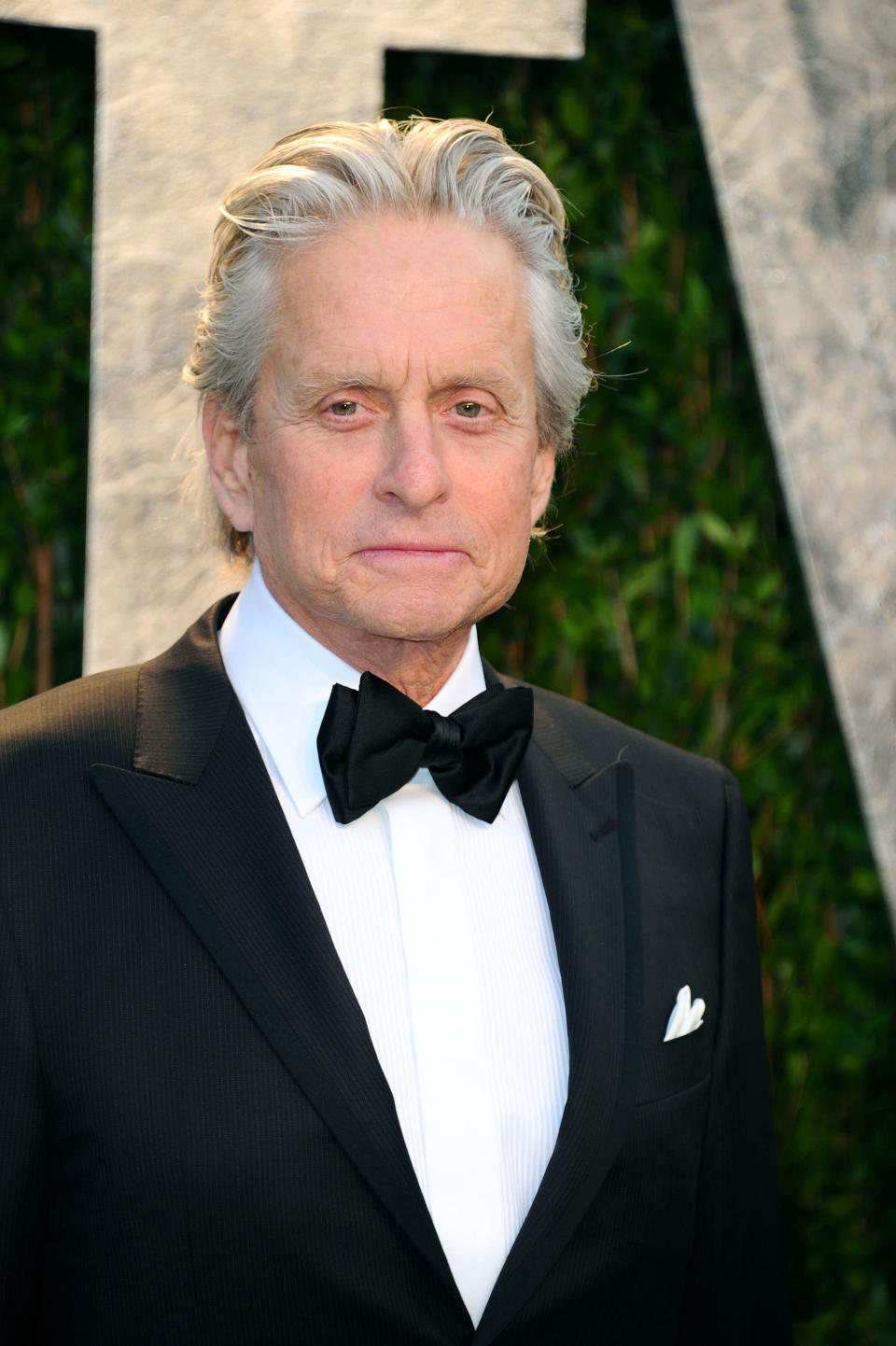 Actor Michael Douglas arrives at the 2012 Vanity Fair Oscar Party hosted by Graydon Carter at Sunset Tower on February 26, 2012 in West Hollywood, California. (Photo by Alberto E. Rodriguez/Getty Images)