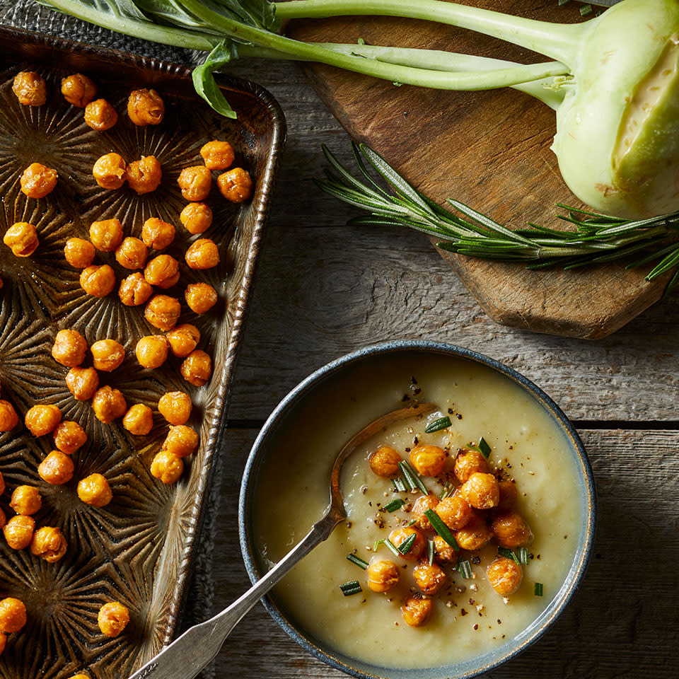 Kohlrabi, Potato & Leek Soup