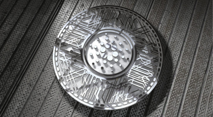 a 3d rendering of the Cardano Coin (ADA) cryptocurrency