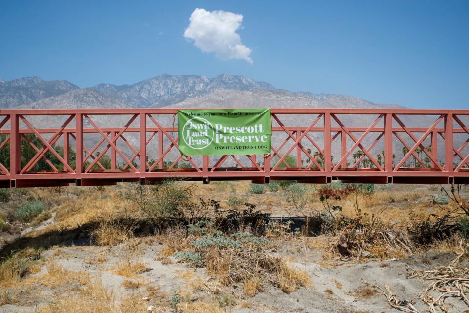 Oswit Land Trust purchased the Mesquite Golf Course and it will be converted into a desert nature preserve, called the Prescott Preserve, in Palm Springs, Calif., on July 26, 2022. 