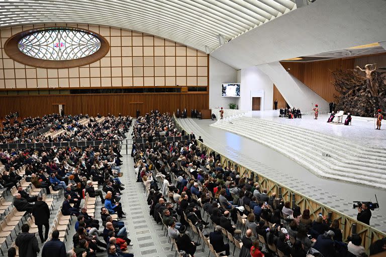 El mensaje del Papa en la sala Pablo VI del Vaticano