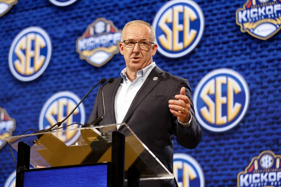 SEC Commissioner Greg Sankey.  (Johnny Izquierdo/Getty Images)