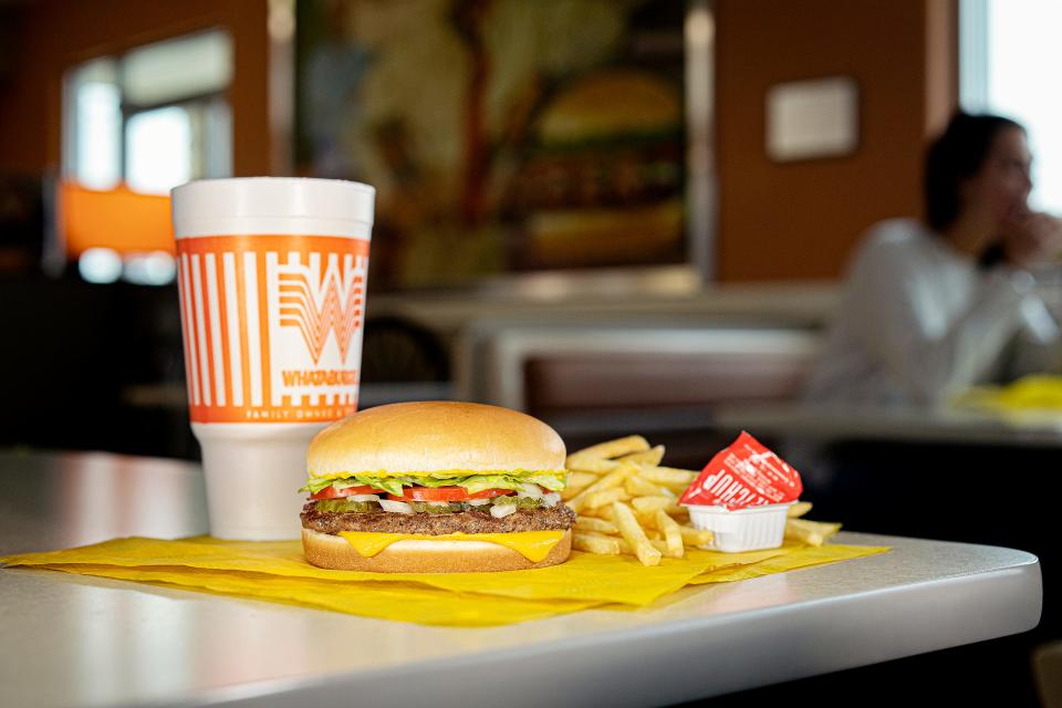 A Whataburger No. 1 Whatameal is pictured.