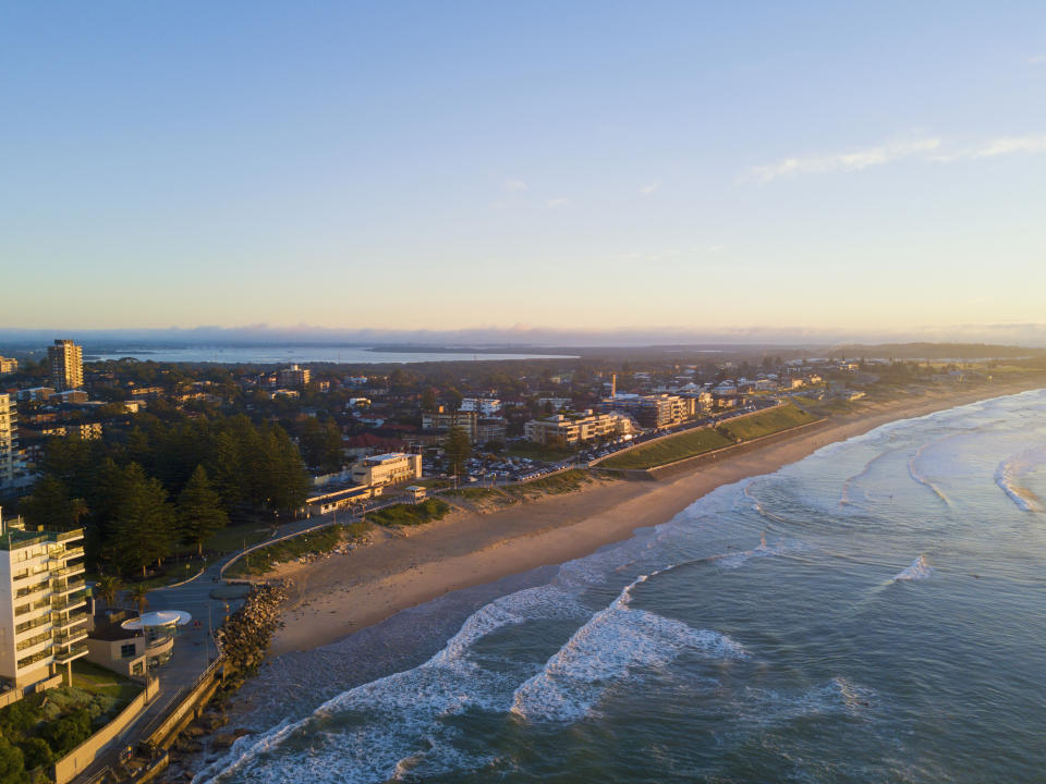 Aerial view of Cronulla beach