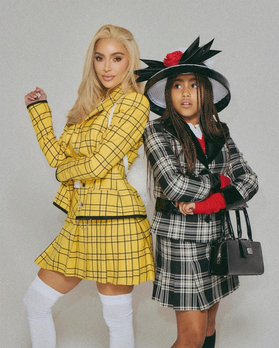 Kim Kardashian and North West as Cher and Dionne from 'Clueless' for Halloween 2023