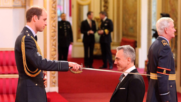 Sir Daniel Day-Lewis Knighted By William