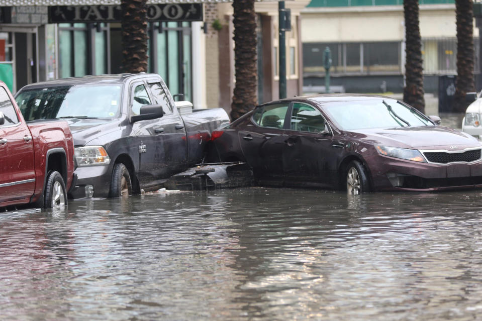 A flooded area is seen in New Orleans, Louisiana, July 10, 2019 in this image obtained from social media. (Photo: Brent Pearson/Reuters)