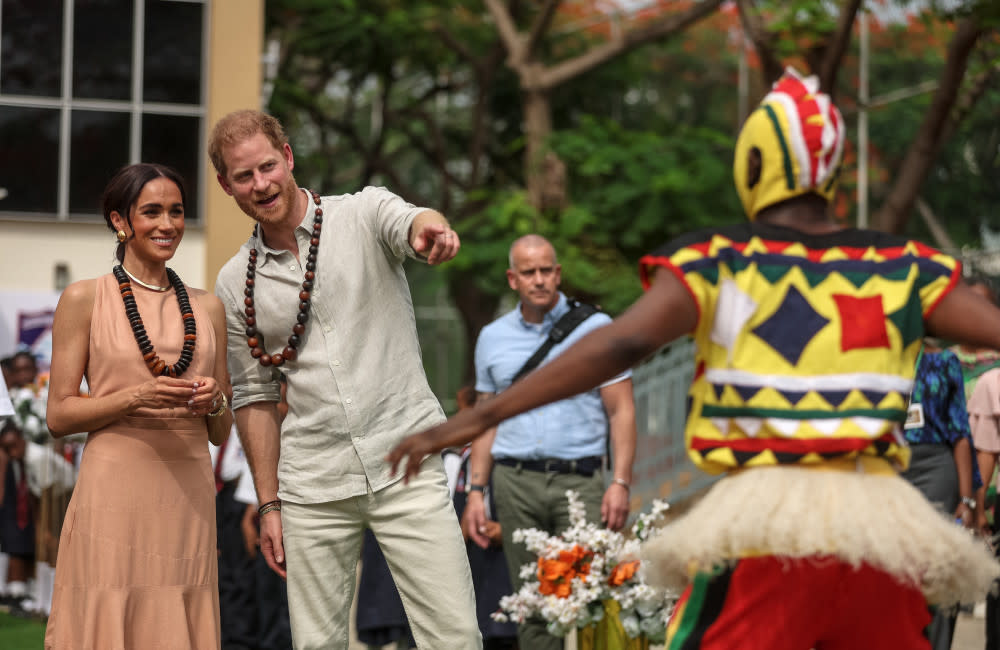 Prince Harry and Meghan, Duchess of Sussex spent three days in Nigeria credit:Bang Showbiz