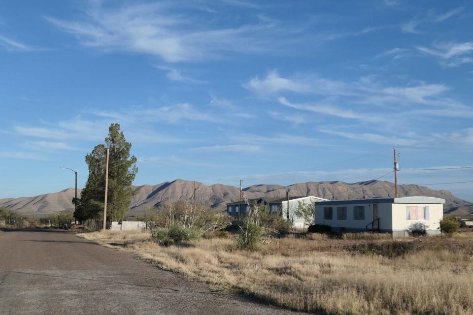 A modest residential area of mobile homes and small houses south of Van Horn is within a quarter mile of the proposed pipeline route. The population of Van Horn is predominately low-income.