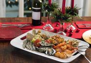 <p>Christmas Eve dinner in Italian families is all about the <span class="redactor-unlink">Feast of the Seven Fishes</span>. The meal commemorates the wait for Baby Jesus’s birth. </p>