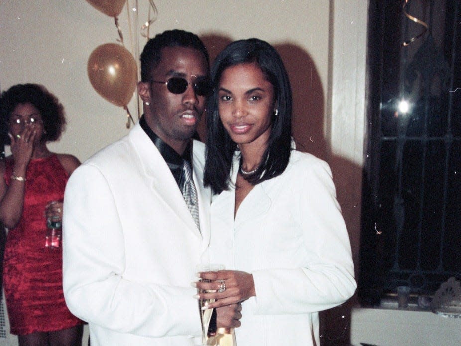 Diddy and Kim Porter