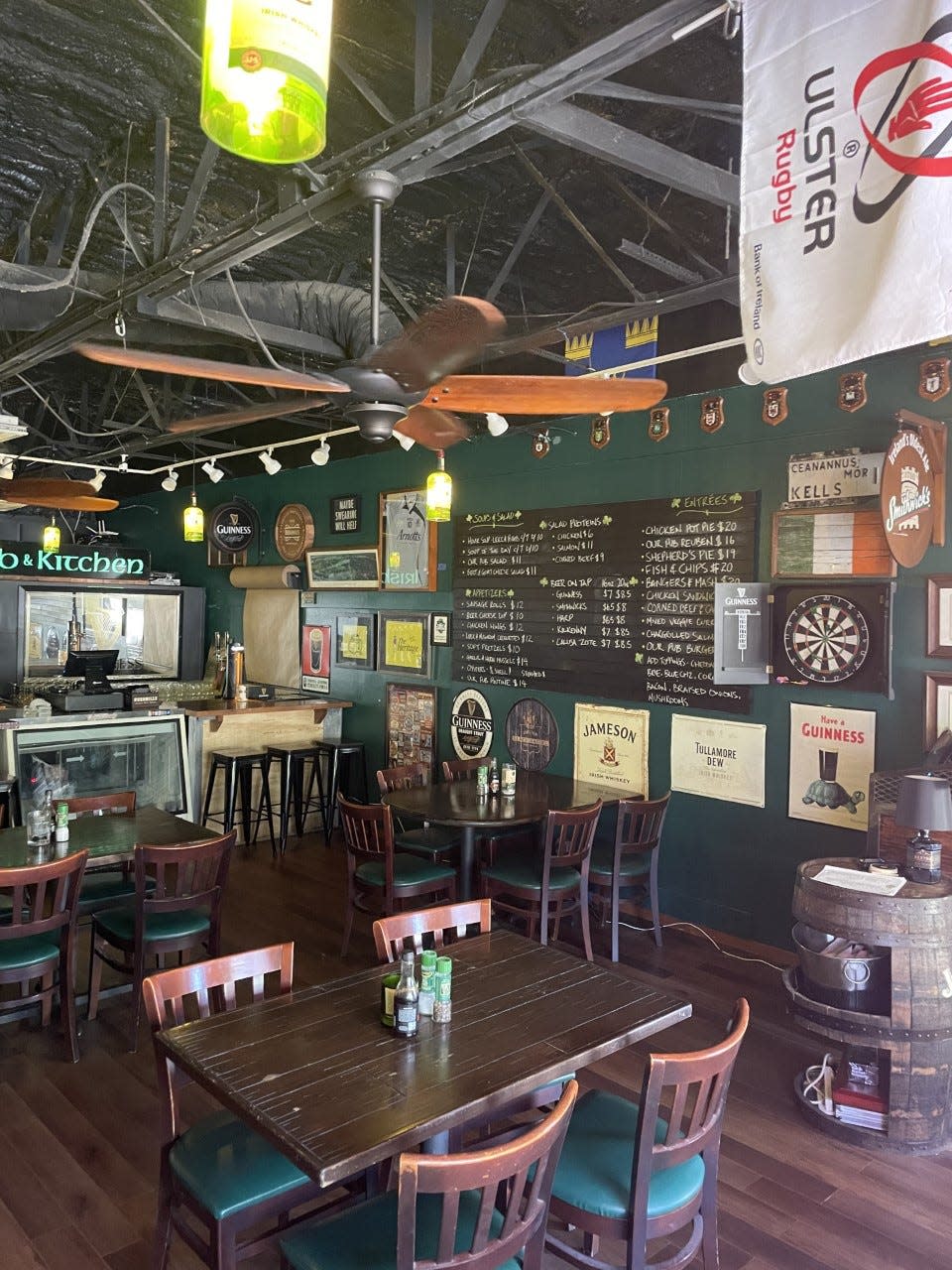 The Shebeen Irish Pub & Kitchen is at 6641 Midnight Pass Road.
