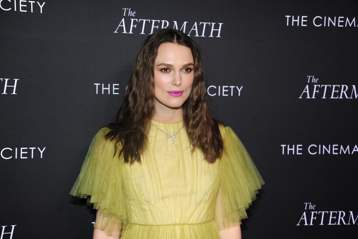 NEW YORK, NY - MARCH 13: Keira Knightley attends Fox Searchlight Pictures Hosts A Special Screening Of "The Aftermath" at The Whitby Hotel on March 13, 2019 in New York City. (Photo by Paul Bruinooge/Patrick McMullan via Getty Images)