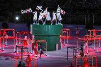 <p>Dancers perform with flags that read “Tokyo 2020” during the closing ceremony for the Summer Olympics in Rio de Janeiro, Brazil, Sunday, Aug. 21, 2016. Tokyo will host the next Summer Games in 2020. (AP Photo/Vincent Thian) </p>