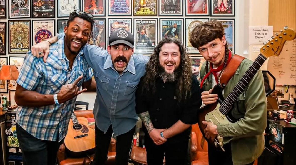 North Carolina touring act Time Sawyer will play its roots-rock music at The Listening Booth, located on Route 1 at Midway, on Friday, June 28.