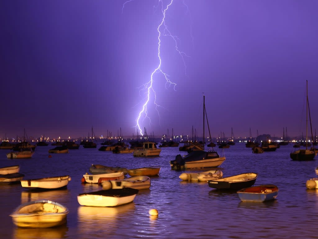 The south coast is set to be hit by thunderstorms on what could be the hottest day of the year (Getty)