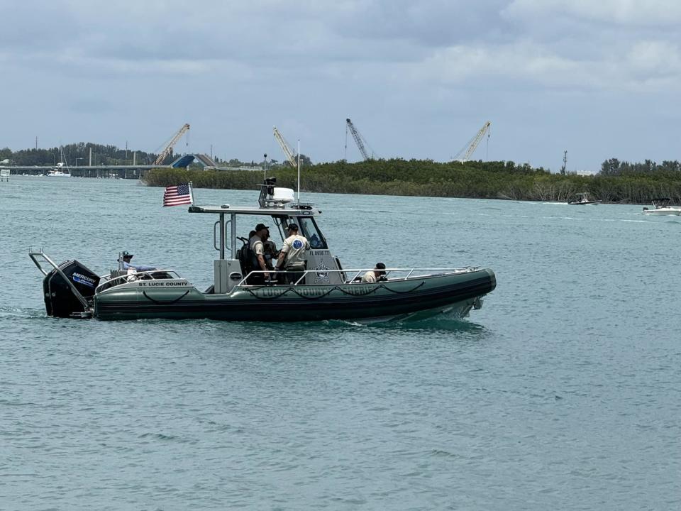 The St. Lucie County Sheriff's Office assisted in recovering an unknown body from the water during the search for a missing diver. / Credit: St. Lucie County Sheriff's Office