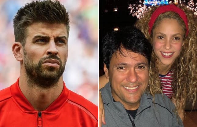 Gerard Piqué y Shakira con hermano Tonino / Cortesía