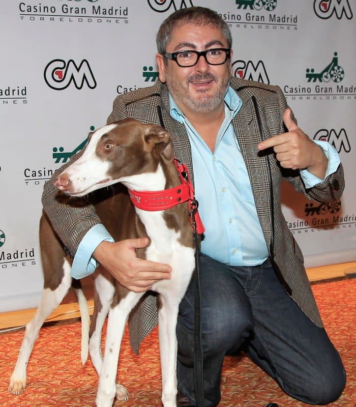David Muro con un perro