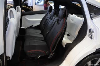 Tesla Model X at 2013 Detroit Auto Show